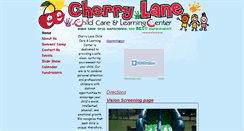Desktop Screenshot of cherrylanechildcare.com